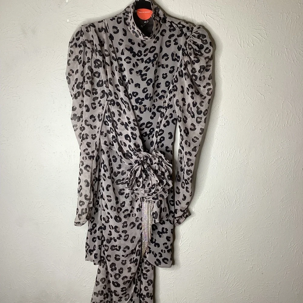 Marianna Senchina Animal Print Dress XS - Picture 4 of 14